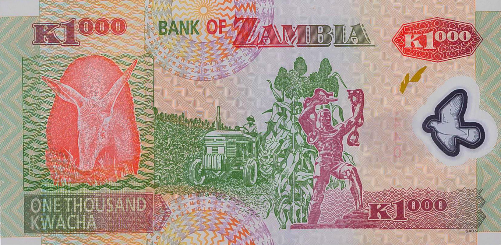 Zambia 1000 2009 UNC P-44/g